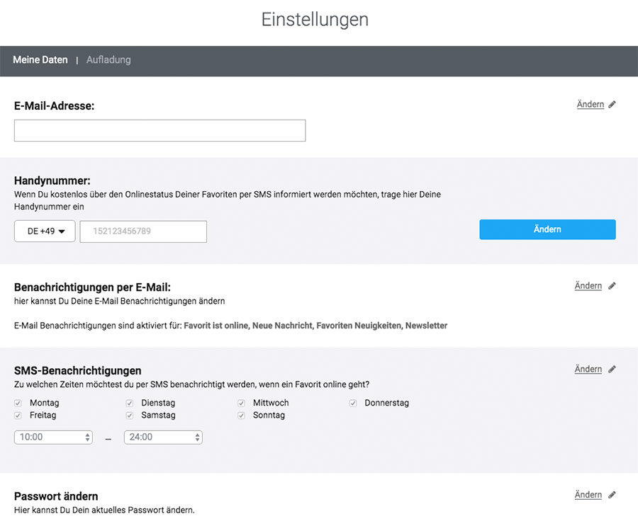 Wichtige Einstellungen auf Visit-x vornehmen